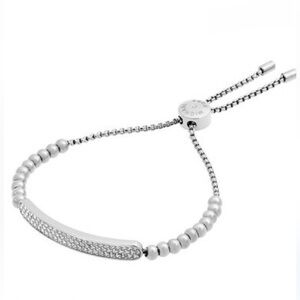 Micheal Kors Silver Tone Crystal Bracelet